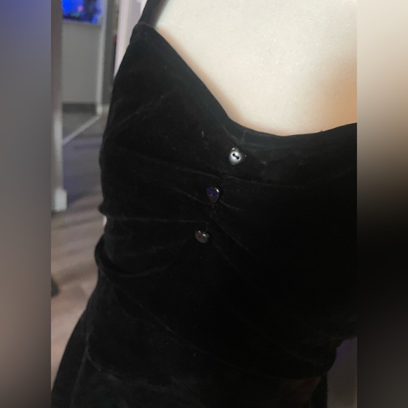 Killstar black velvet dress - Picture 2 of 5